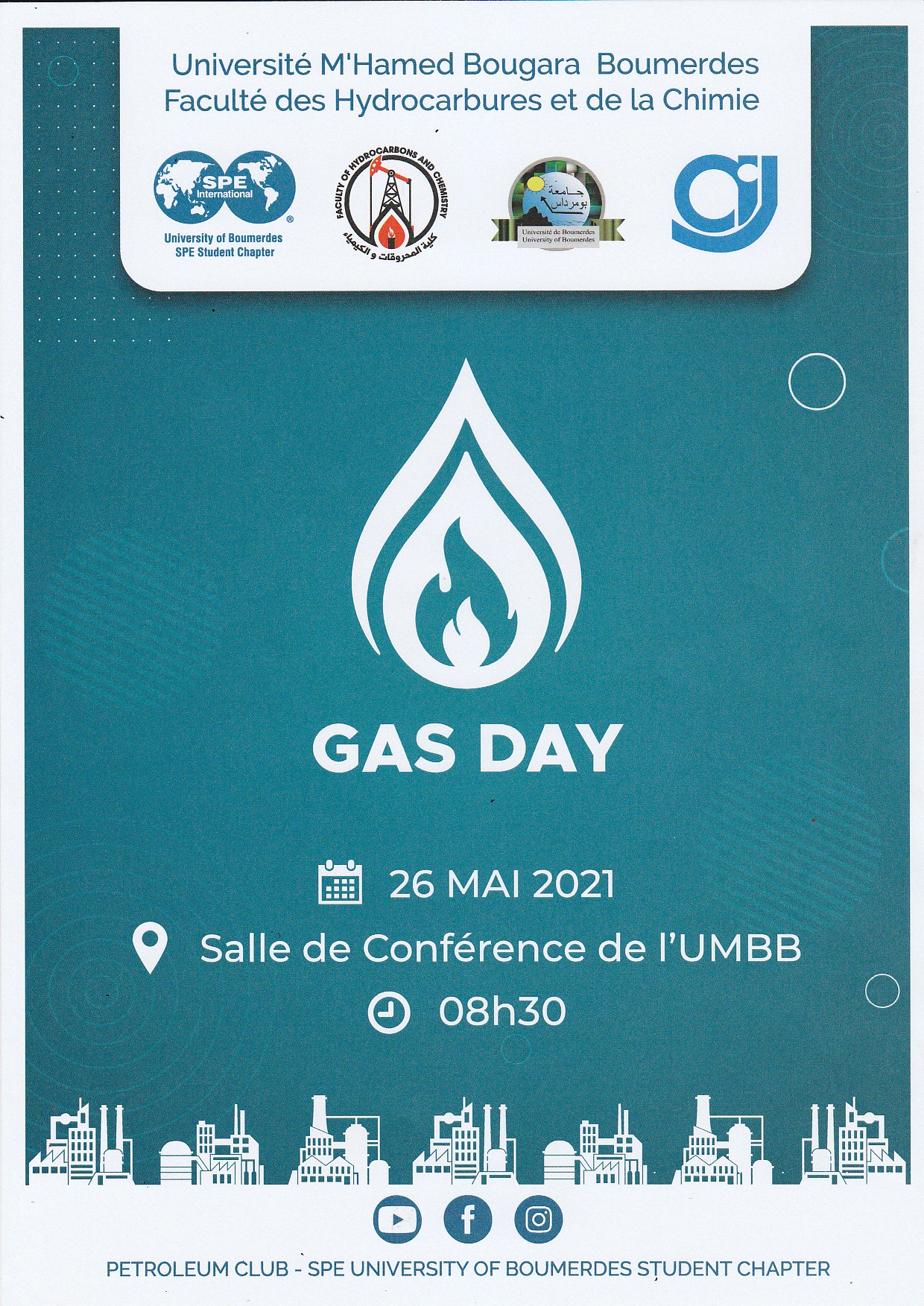 GAZ DAY Faculté des Hydrocarbures et de la Chimie
